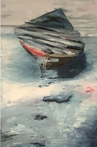 Fischboot am Strand
